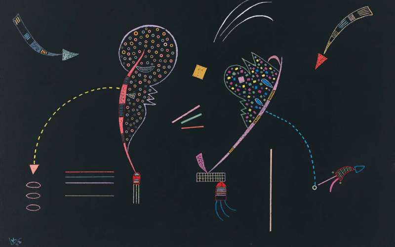 53 Deux Côtes (1938) Wassily Kandinsky (Russian, 1866 - 1944)